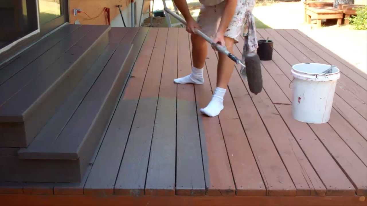 Paint A Deck
 Exterior Painting Step 9 Staining the Deck