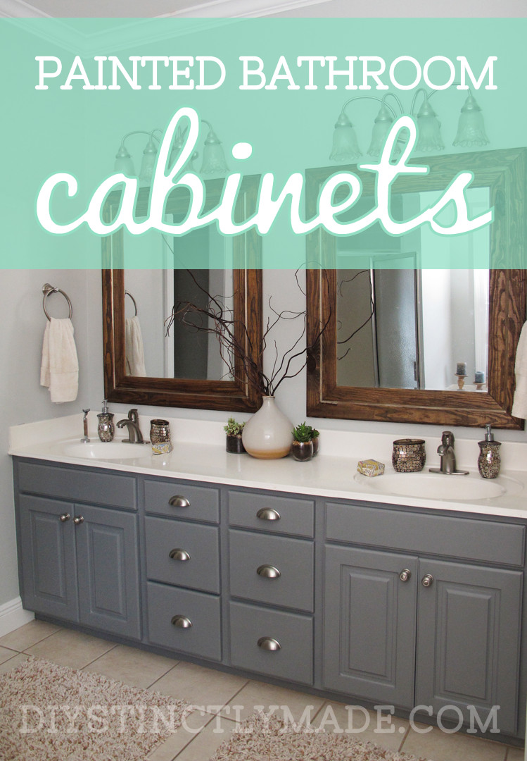 Paint Bathroom Cabinets
 Painted Bathroom Cabinets – DIYstinctly Made