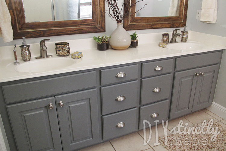 Paint Bathroom Cabinets
 Painted Bathroom Cabinets – DIYstinctly Made