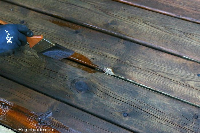 Paint Between Deck Boards
 How to Clean Prepare and Stain your Deck Hoosier Homemade
