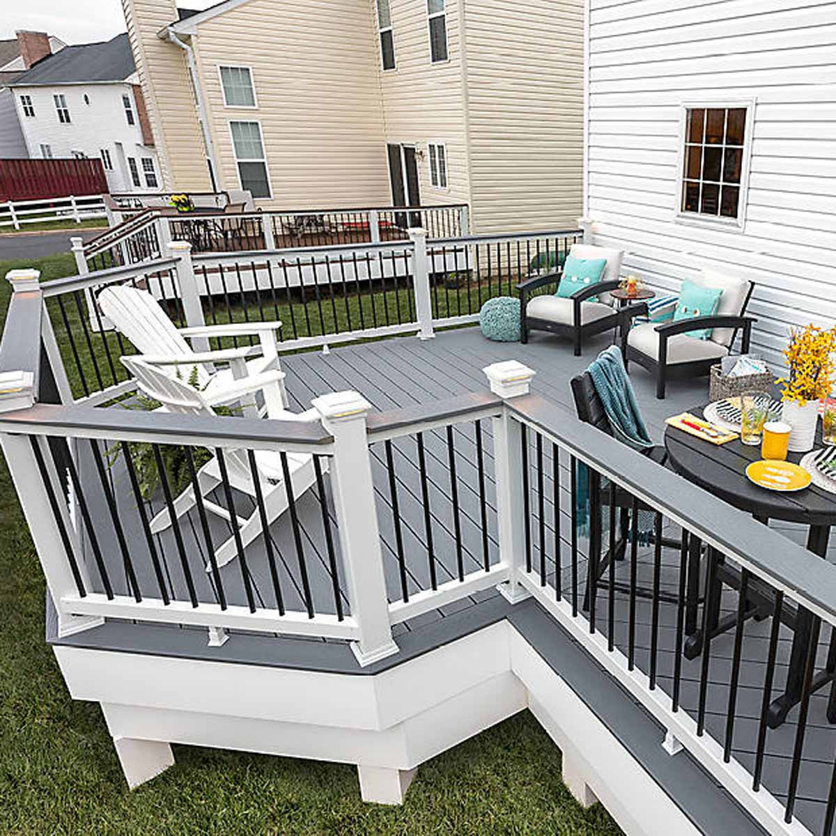 Paint Deck Railing White
 How to Calculate Trex Decking Cost for Your Project