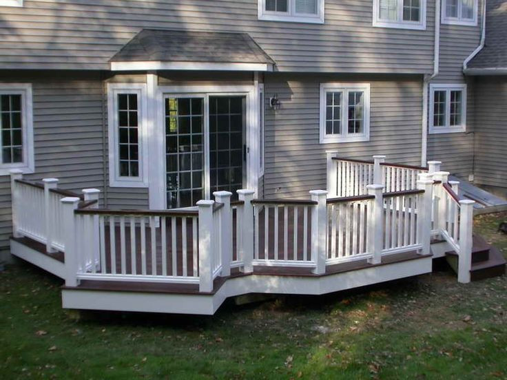 Paint Deck Railing White
 White Railing with top railing and flooring same color