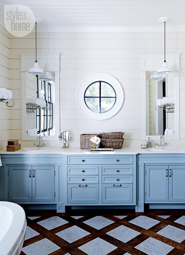 Painting Bathroom Cabinets Color Ideas
 Lake Muskoka Cottage with Coastal Interiors Home Bunch