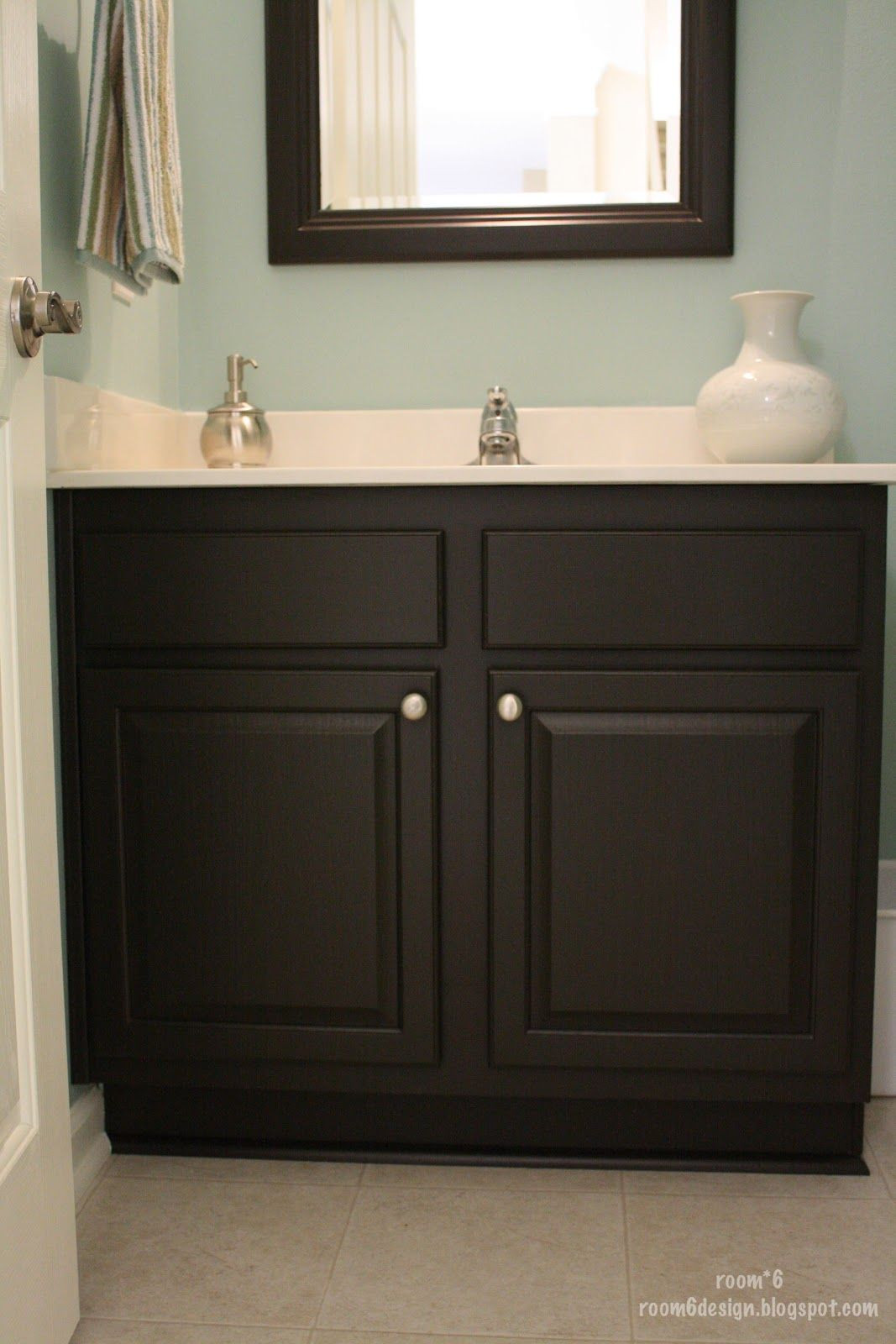 Painting Bathroom Cabinets Color Ideas
 Oh I want to paint our bathroom cabinet