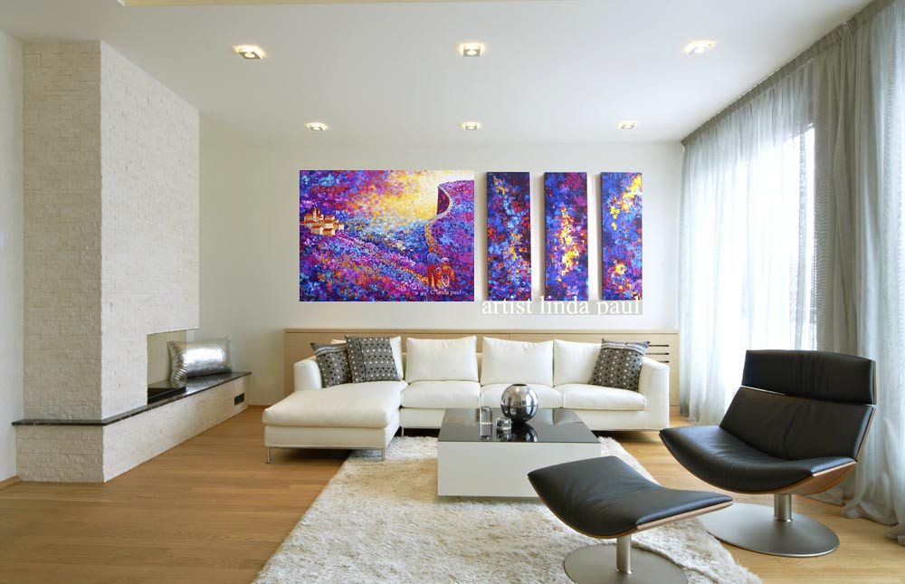 Paintings For Living Room
 The Road Less Traveled Contemporary Art Paintings
