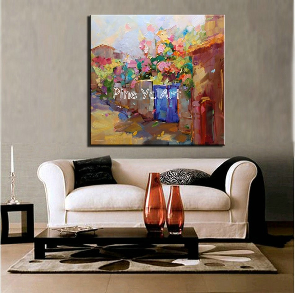 Paintings For Living Room
 Big piece abstract modern canvas wall art handmade picture
