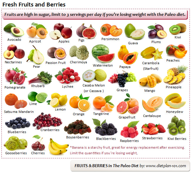 Paleo Diet Fruits
 The Paleo Diet Eating Modern Daily Foods in the