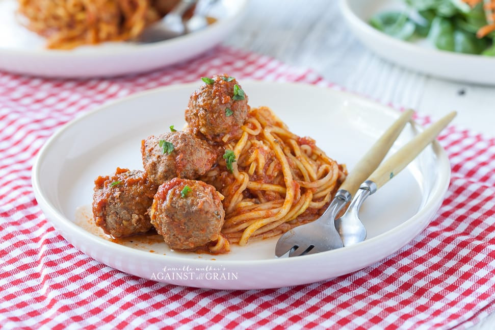 Paleo Spaghetti And Meatballs
 Paleo Spaghetti and Meatballs
