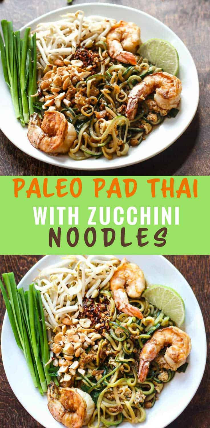 Paleo Zucchini Noodles
 Paleo Pad Thai with Zucchini Noodles Inquiring Chef
