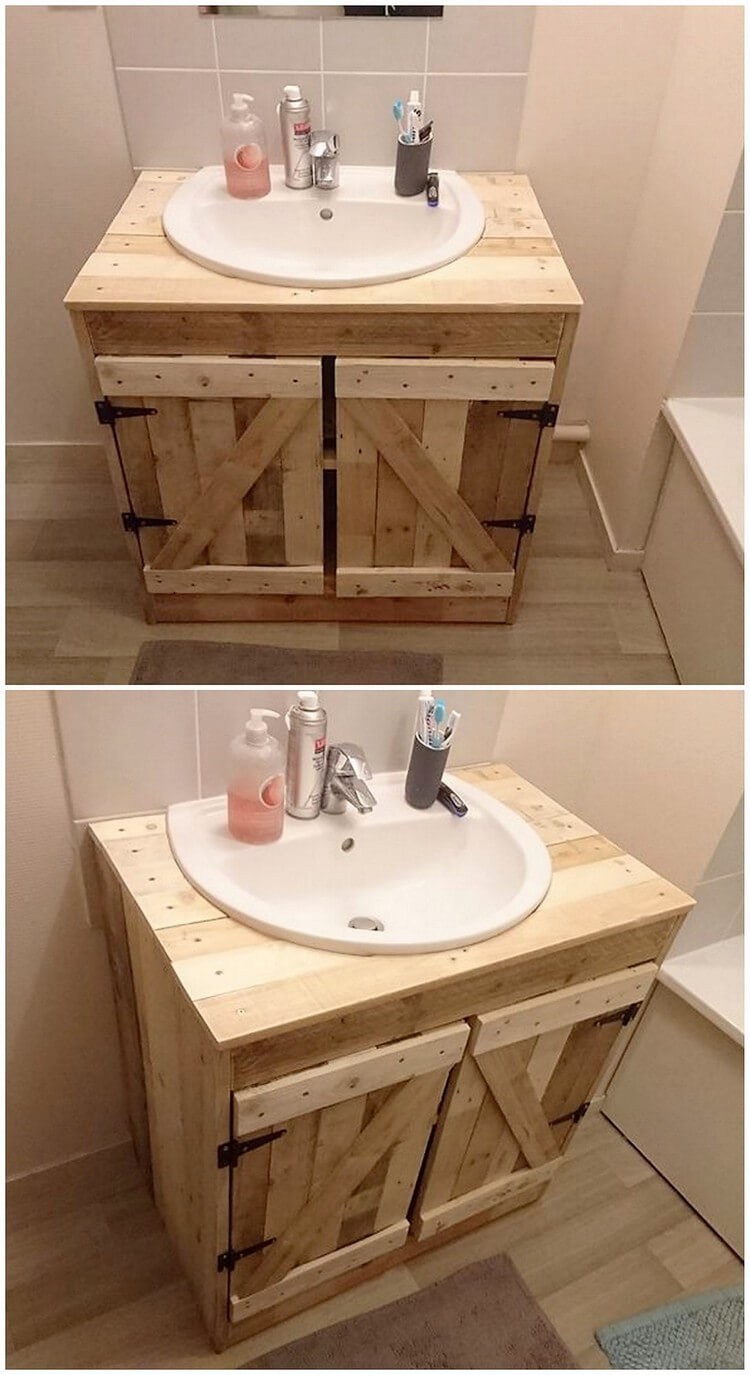 Pallet Bathroom Vanity
 Inexpensive and Easy Shipping Wood Pallet Achievements
