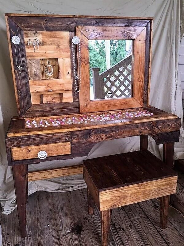 Pallet Bathroom Vanity
 Recycled Wood Pallet Vanity Ideas