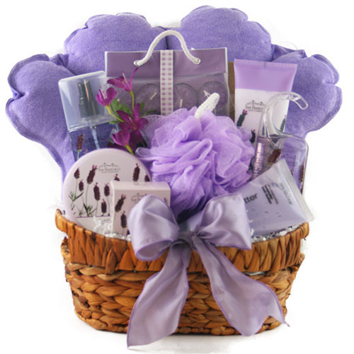 Pamper Yourself Gift Basket Ideas
 Spa & Pamper Gift Baskets Pamper Me Purple Spa Gift