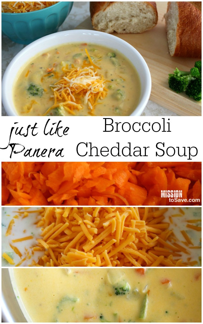 Panera Cheddar Broccoli Soup Recipe
 Just Like Panera Broccoli Cheddar Soup Recipe Mission