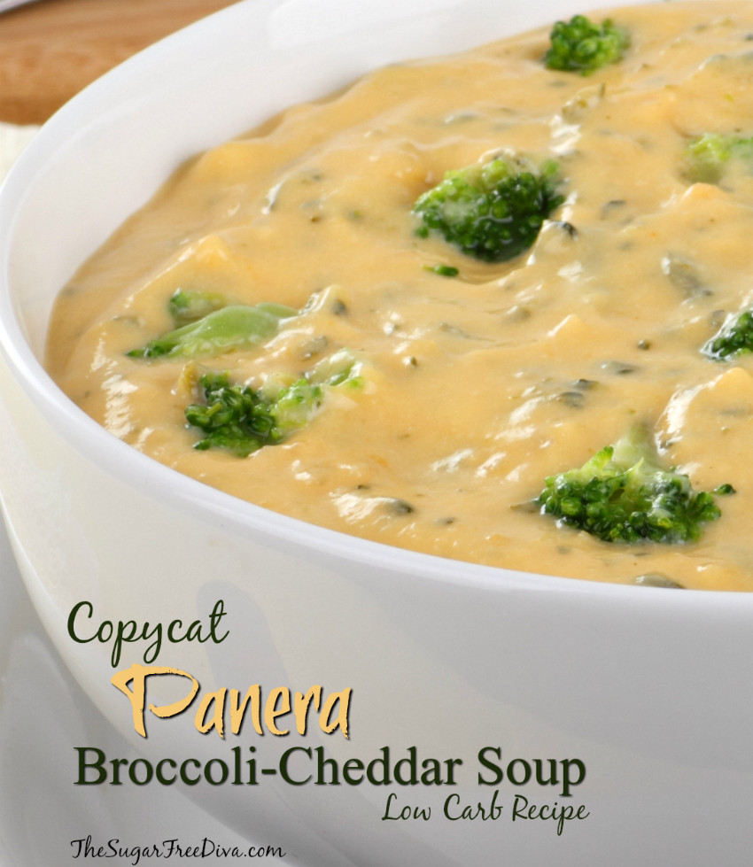 Panera Cheddar Broccoli Soup Recipe
 Low Carb Copycat Panera Broccoli Cheddar Soup Recipe
