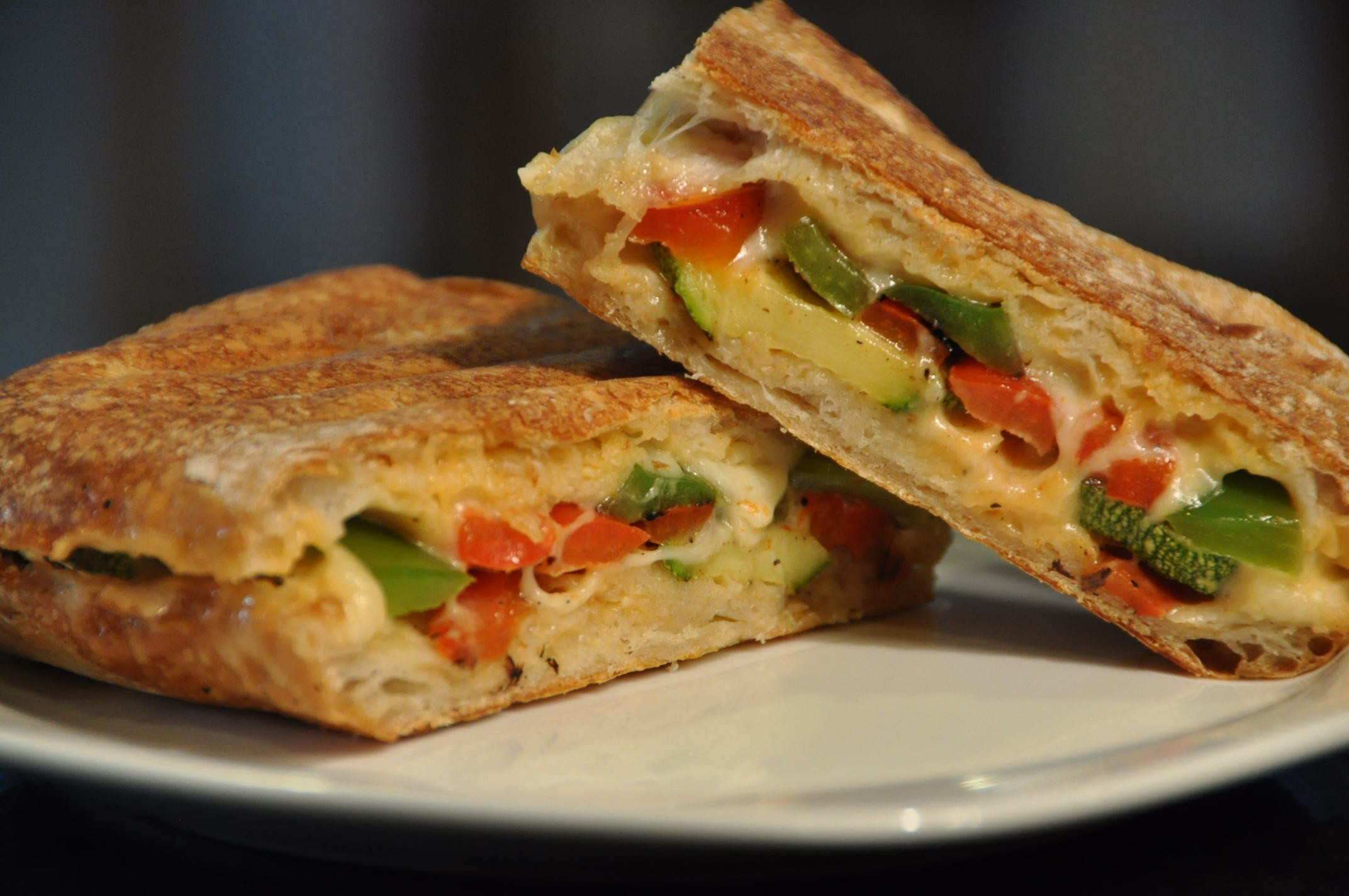 Panini Recipe Vegetarian
 A tasty and easy way to flog ve ables to your picky