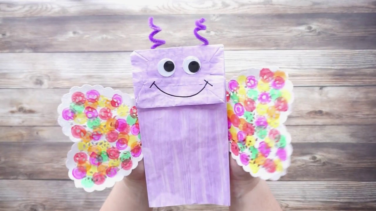 Paper Craft For Kids
 Paper Bag Butterfly Kids Craft