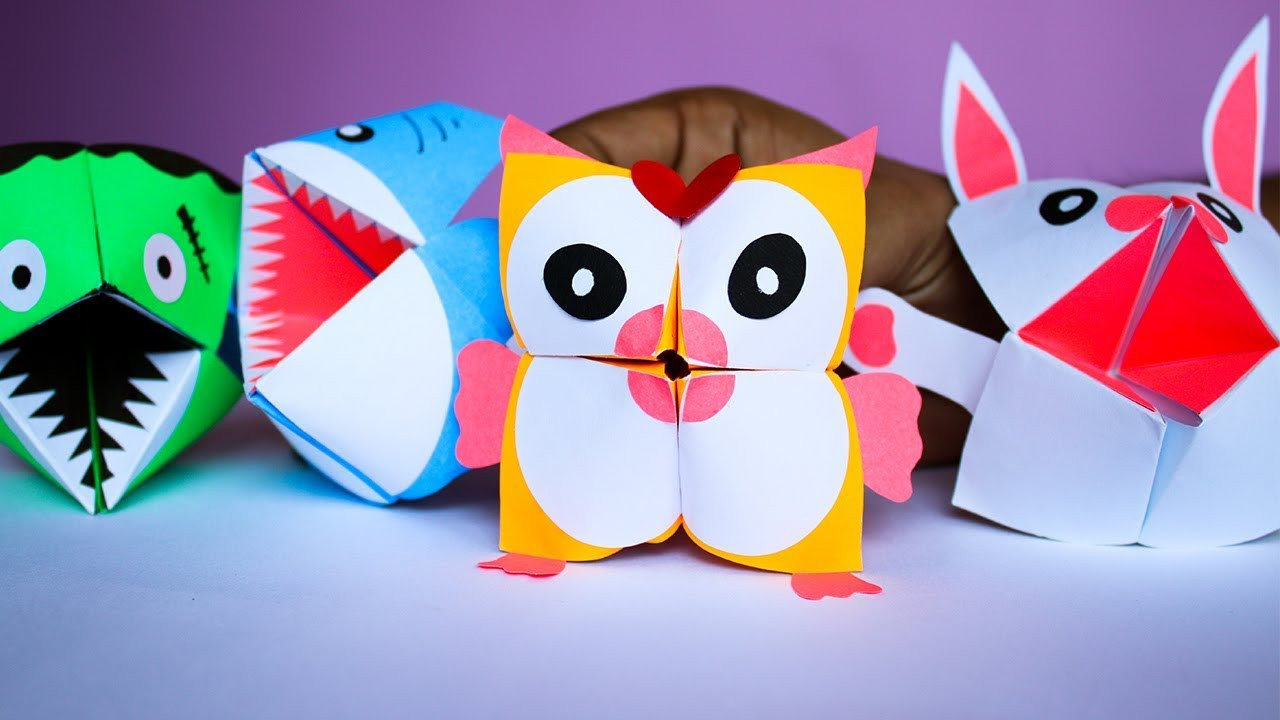 Paper Craft For Kids
 Paper Craft Ideas for Kids origami animals cootie