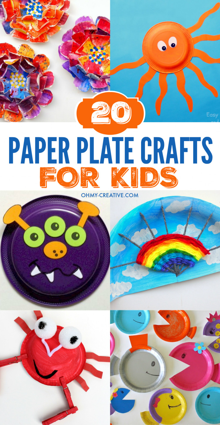 Paper Craft For Kids
 20 Paper Plate Crafts For Kids Oh My Creative