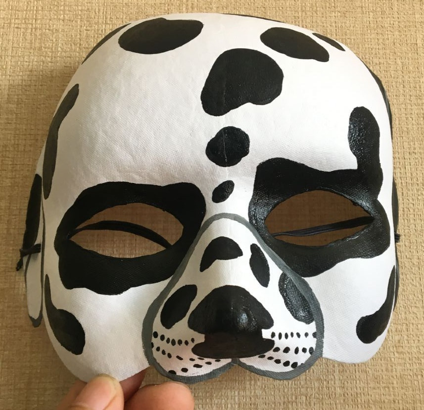 Paper Mache Masks DIY
 New Quality Handmade DIY Mask Halloween Dalmatian Dogs