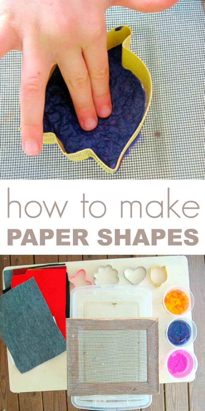 Paper Makes For Kids
 Paper Making for Kids A Handmade Paper Shapes Tutorial
