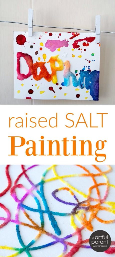 Parent Child Activities For Preschoolers Raised Salt Painting An All Time Favorite Kids Art Activity