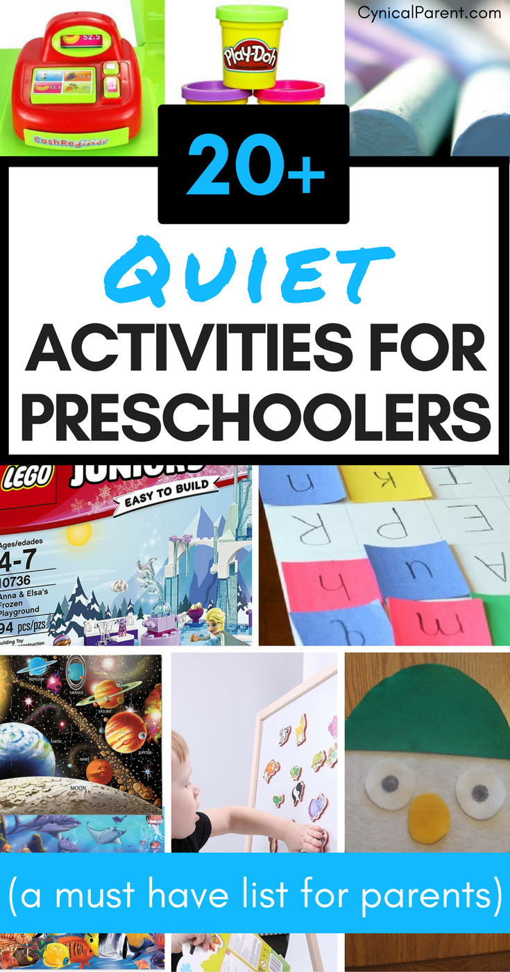 Parent Child Activities For Preschoolers 20 Quiet Activities for Preschoolers a must have list