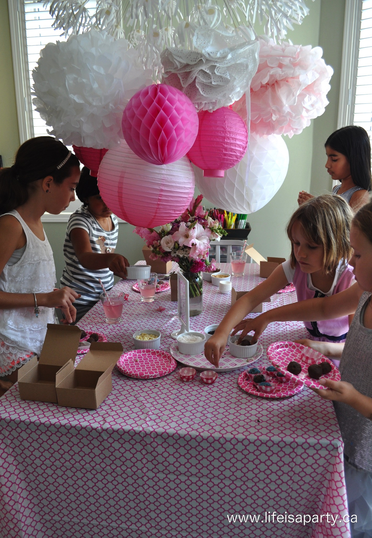 Paris Birthday Party Decorations
 Pink Paris Birthday Party Activities and Decorations