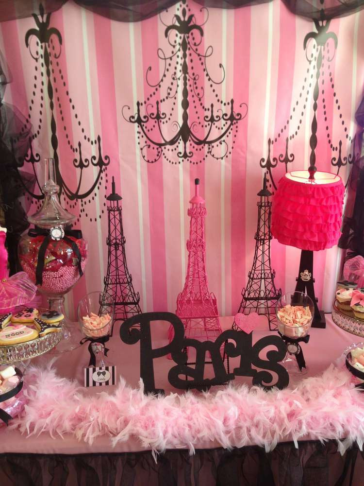 Paris Birthday Party Decorations
 Paris Birthday Party Ideas 1 of 20