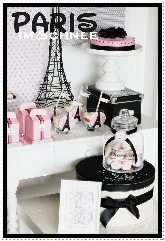 Paris Birthday Party Decorations
 Kara s Party Ideas Paris In The Snow Winter Birthday