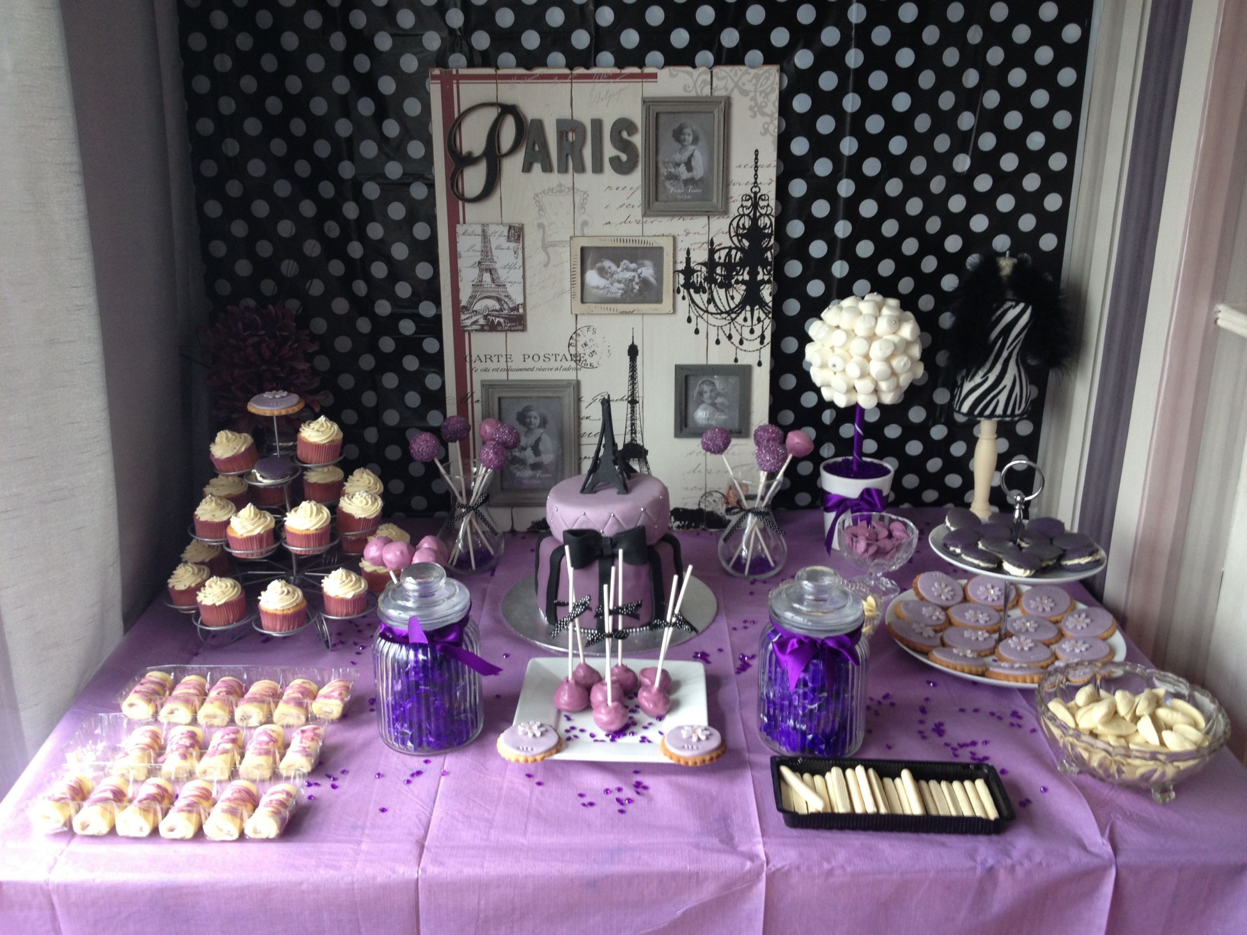 Paris Themed Graduation Party Ideas
 Purple Paris party