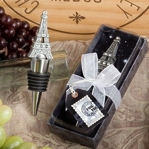 Paris Themed Wedding Favors
 Eiffel Tower Paris Theme Wine Stopper Favor Wedding Bridal