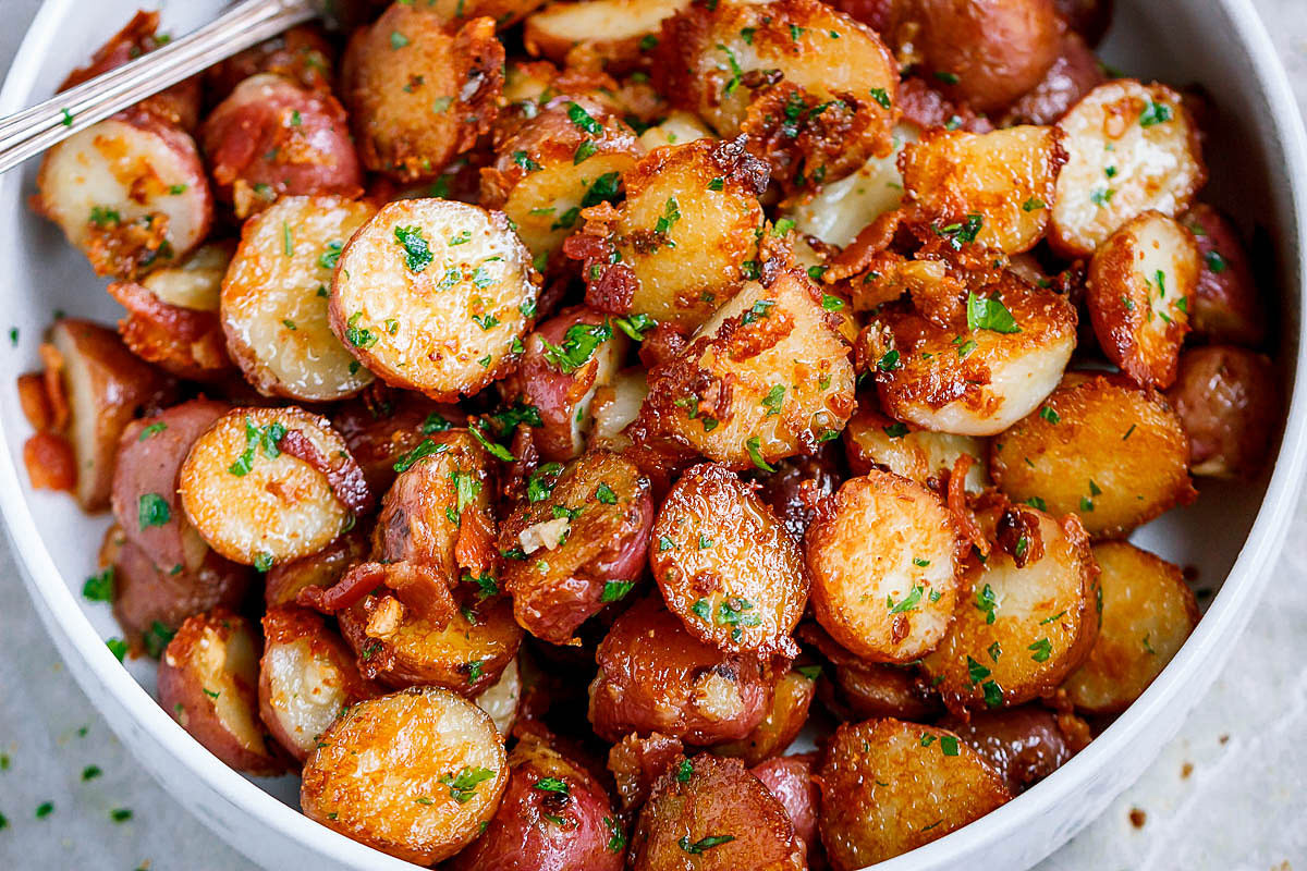Parmesan Garlic Roasted Baby Potatoes
 Roasted Garlic Potatoes with Butter Parmesan – Best