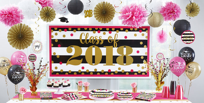 Party City Graduation Ideas
 Pink & Black Graduation Party Supplies Party City