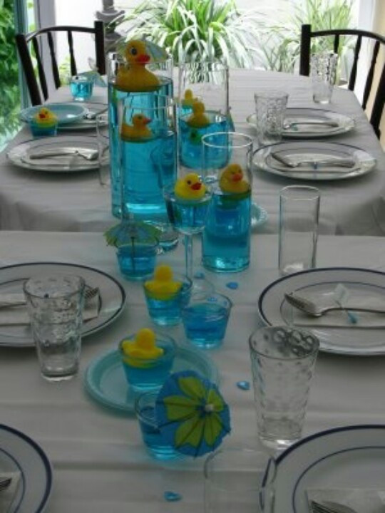 Party City Rubber Duck Baby Shower
 Simple centerpieces