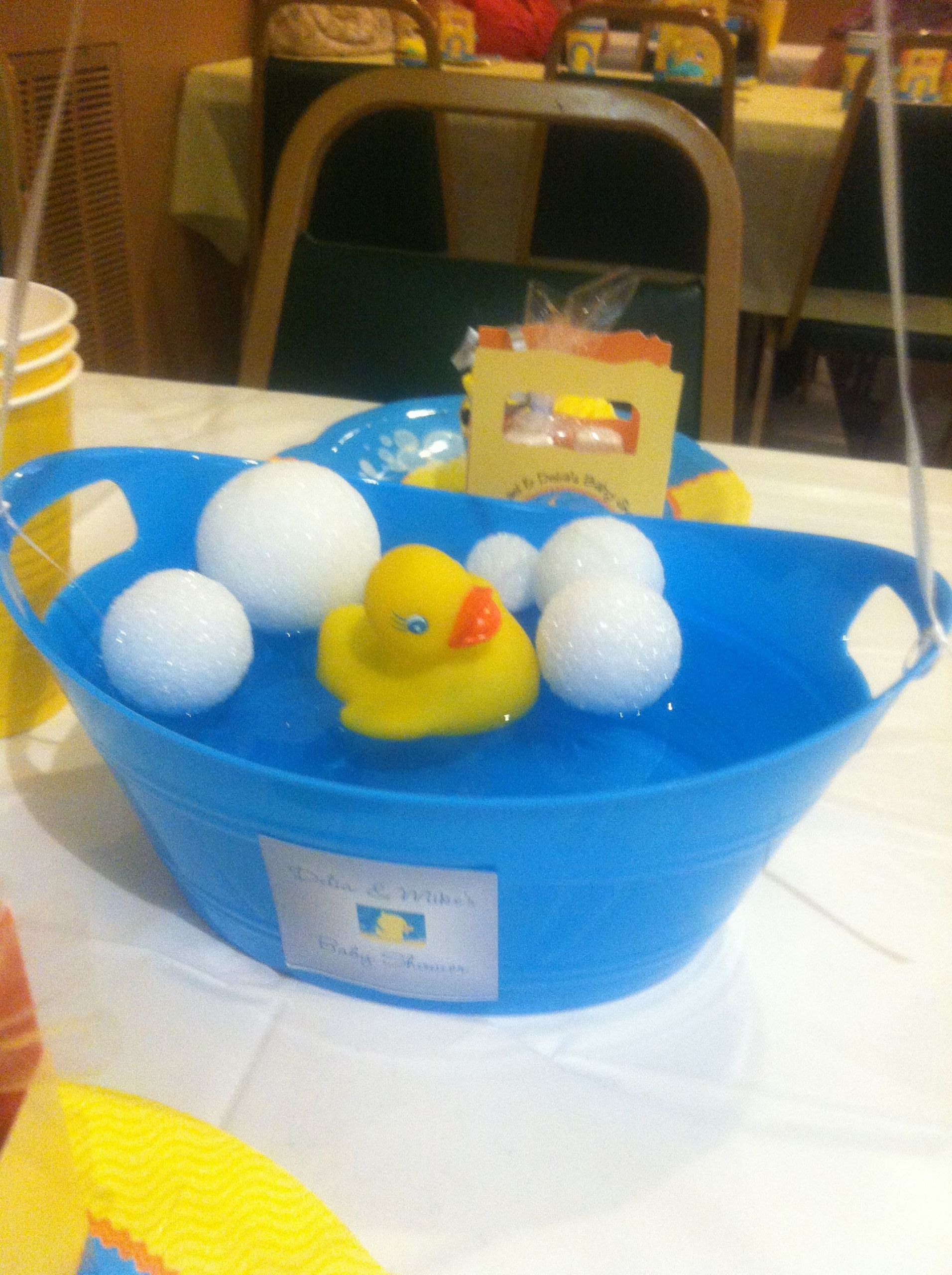 Party City Rubber Duck Baby Shower
 Rubber ducky baby shower centerpiece Bubbles are foam