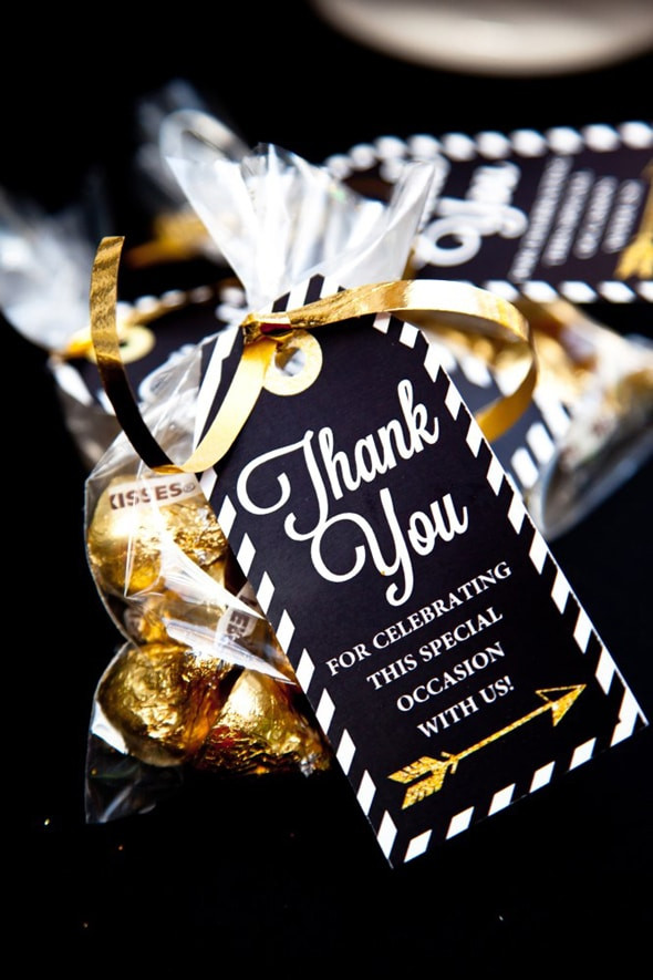 Party Favor Ideas For High School Graduation
 Black and Gold Graduation Party Pretty My Party