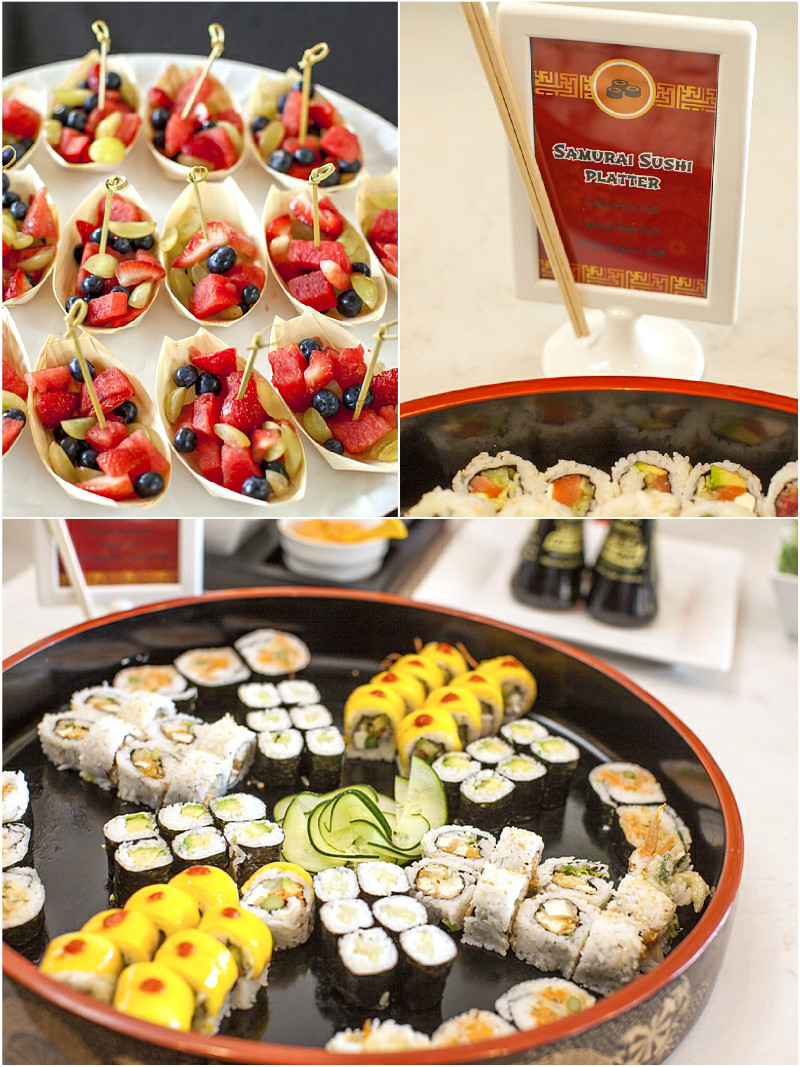 Party Food Menu Ideas
 A Japanese Origami Dojo Ninja Birthday Party Party Ideas