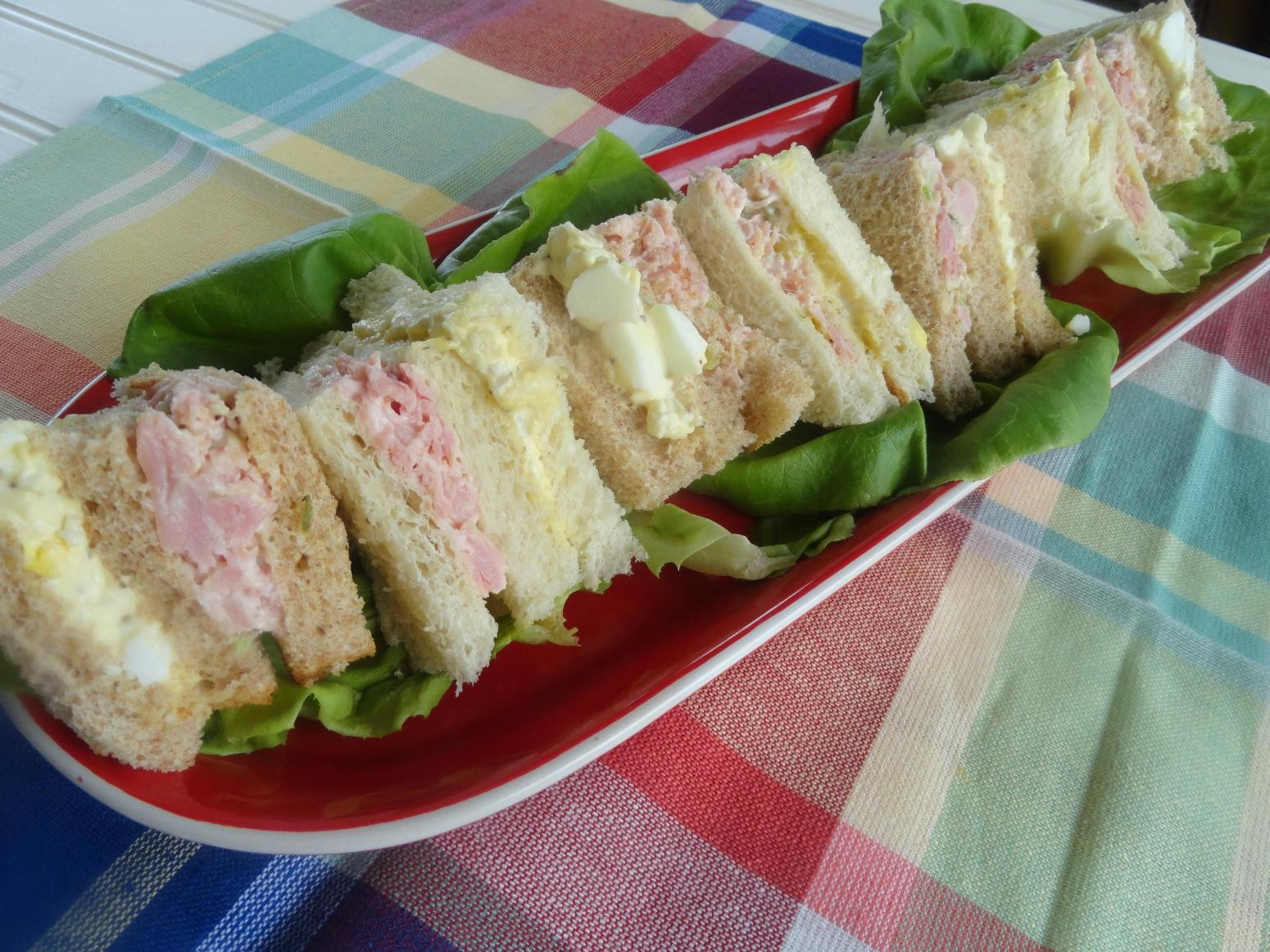 Party Ham Sandwiches
 Party Ham & Egg Salad Sandwiches Recipe