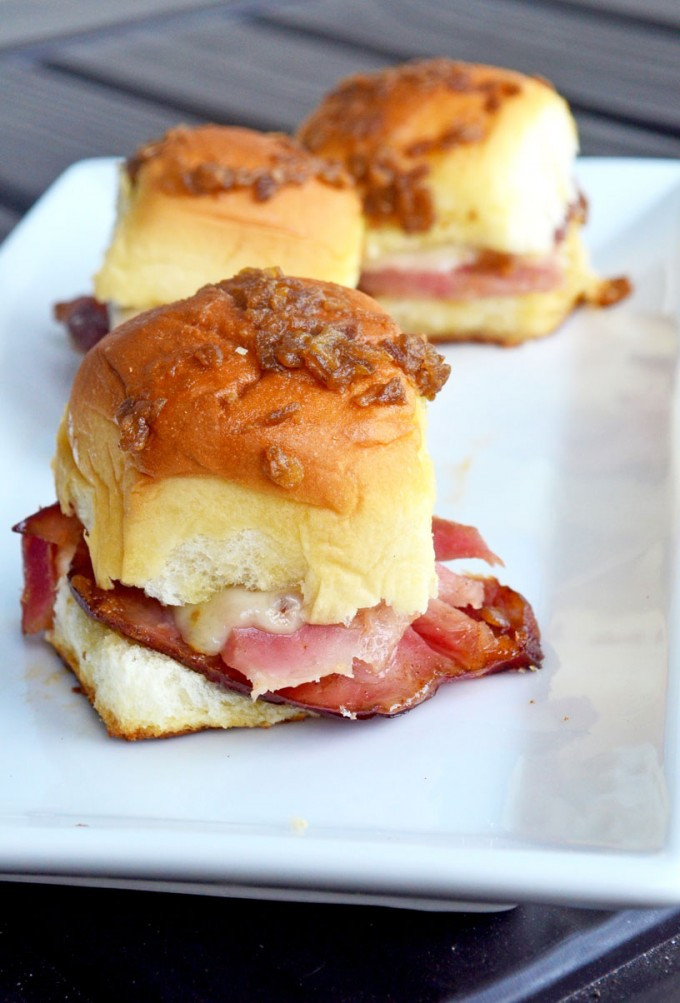 Party Ham Sandwiches
 Ham and Cheese Party Sandwiches • Go Go Go Gourmet
