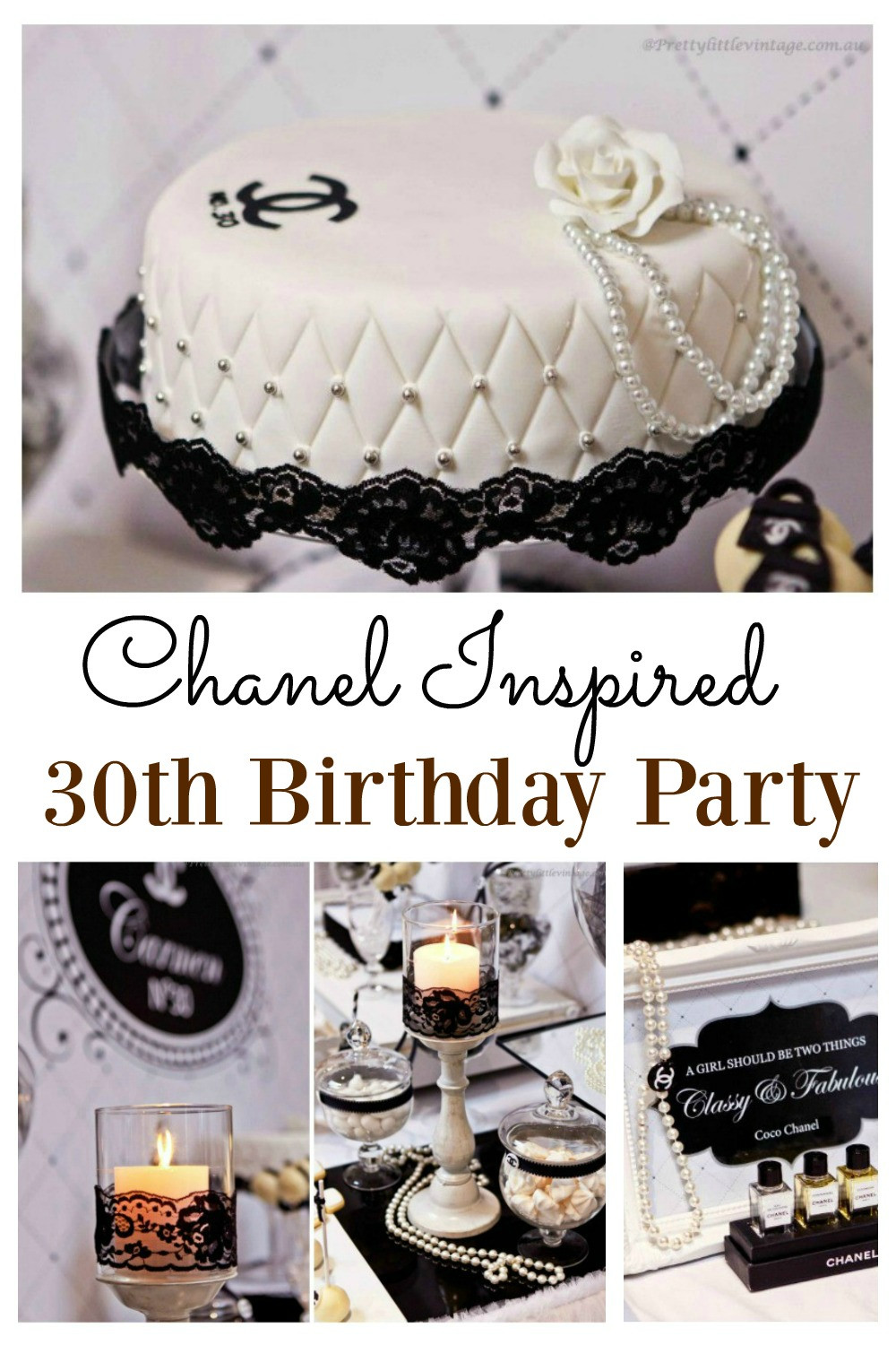 Party Ideas For 30Th Birthday
 Chanel Inspired 30th Birthday Party
