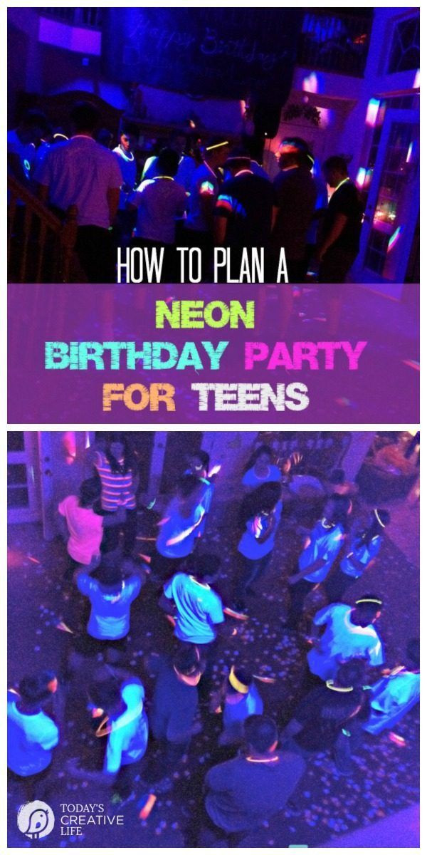 Party Ideas For Young Adults
 Neon Birthday Party for Teens