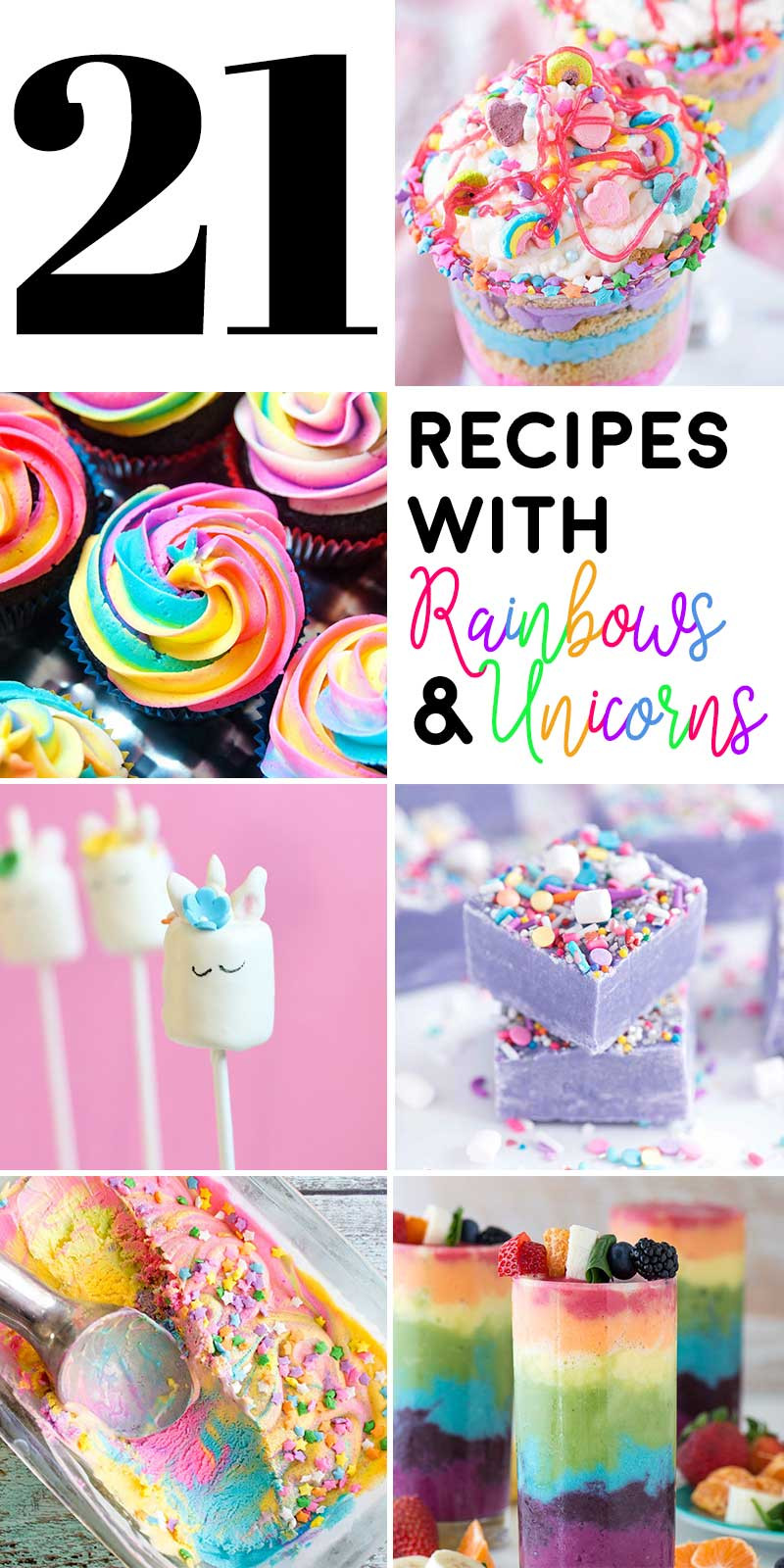 Party Ideas Unicorn Food Glass
 21 Recipes with Rainbows and Unicorns Homemade Hooplah