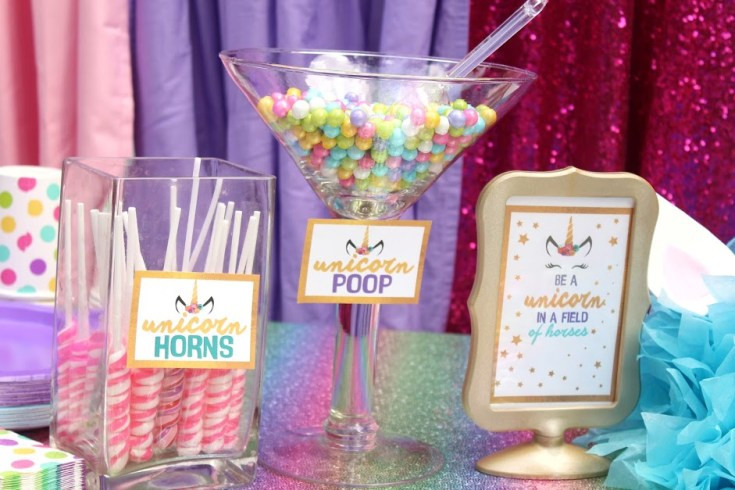 Party Ideas Unicorn Food Glass
 Unicorn Birthday Party Ideas with Free Printable Download