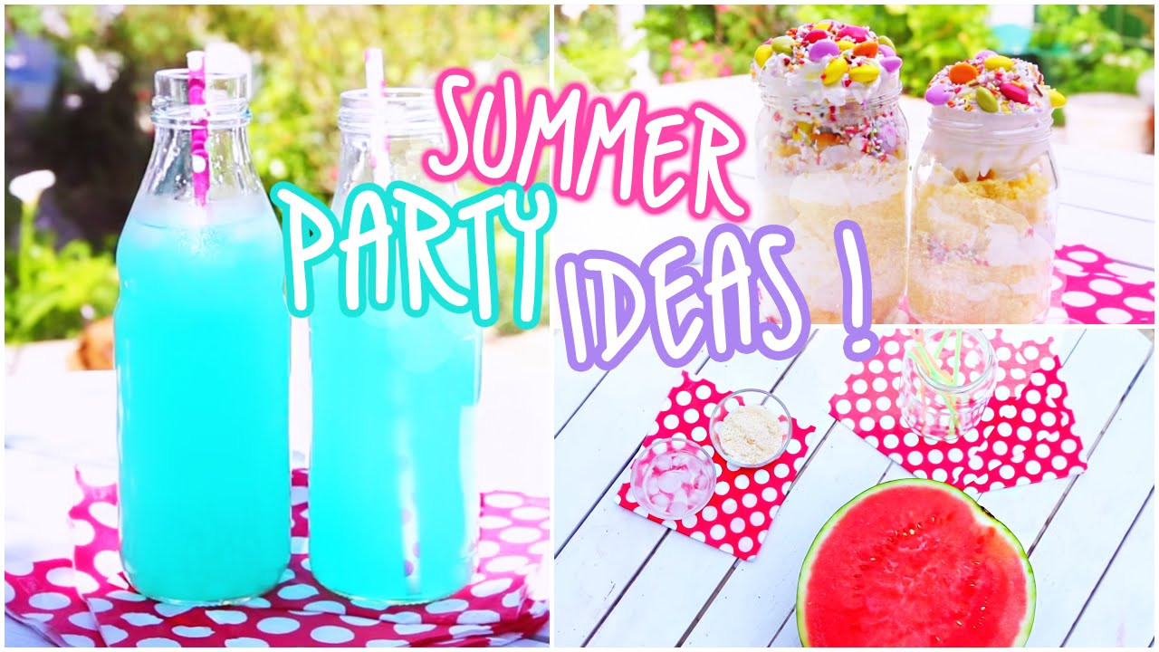 Party Summer Food Ideas
 Summer Party Ideas Snacks & Beverages ♥