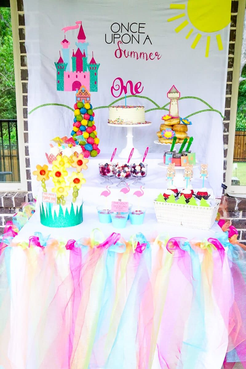 Party Theme For 1 Year Old Baby Girl
 ce Upon a Summer First Birthday Party Ideas