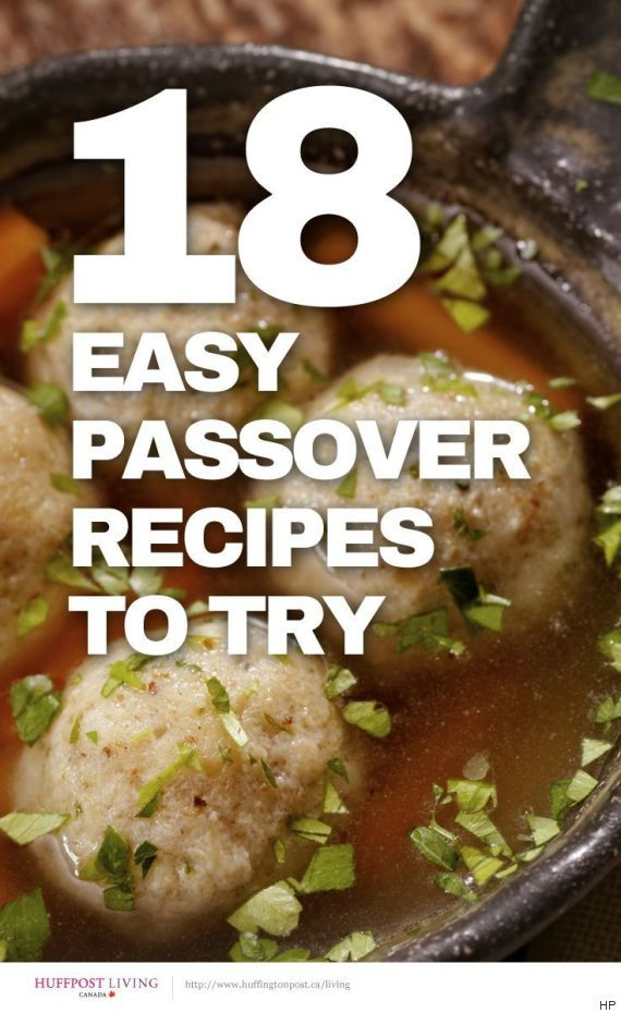 Passover Food Restriction
 Passover Recipes 18 Easy Meals To Try In April