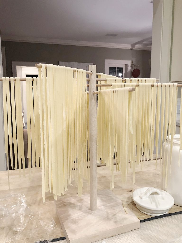 Pasta Drying Rack DIY
 Finding fort with homemade pasta