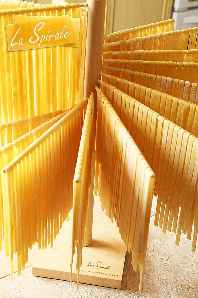 Pasta Drying Rack DIY
 La Spirale Pasta Drying Rack