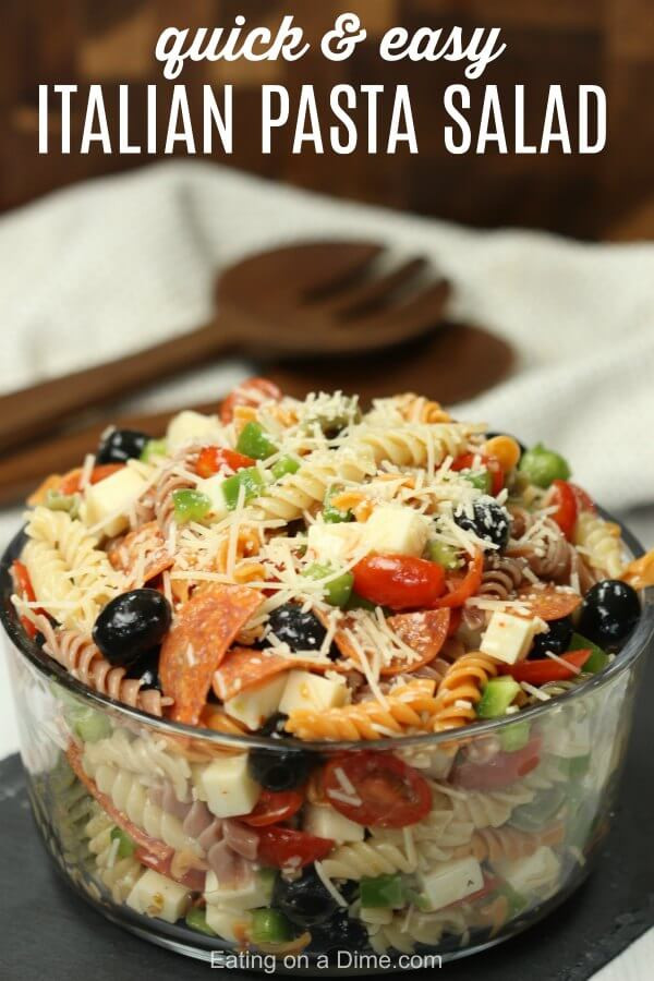 Pasta Salad Recipe Italian Dressing
 Italian pasta salad recipe Easy Italian pasta salad