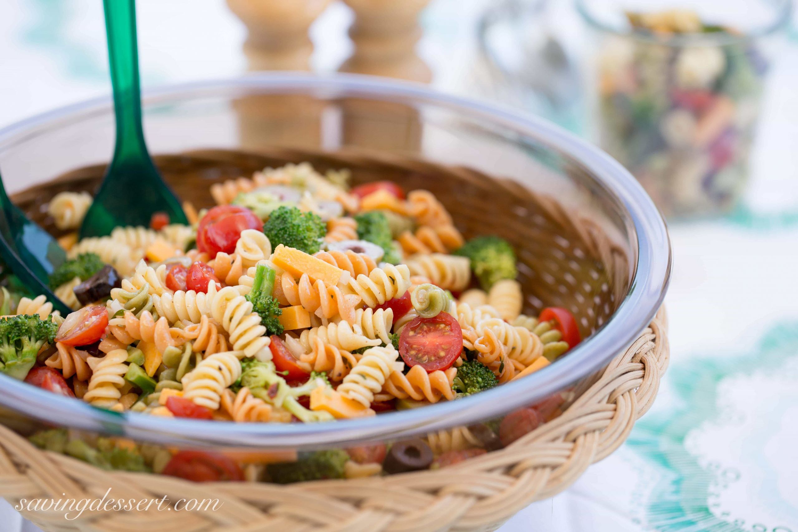 Pasta Salad Recipe Italian Dressing
 Easy Pasta Salad with Zesty Italian Dressing Saving Room